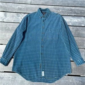 VINTAGE ABERCROMBIE & FITCH MEN’S 100% HEAVY COTTON SHIRT SIZE MEDIUM.     EUC